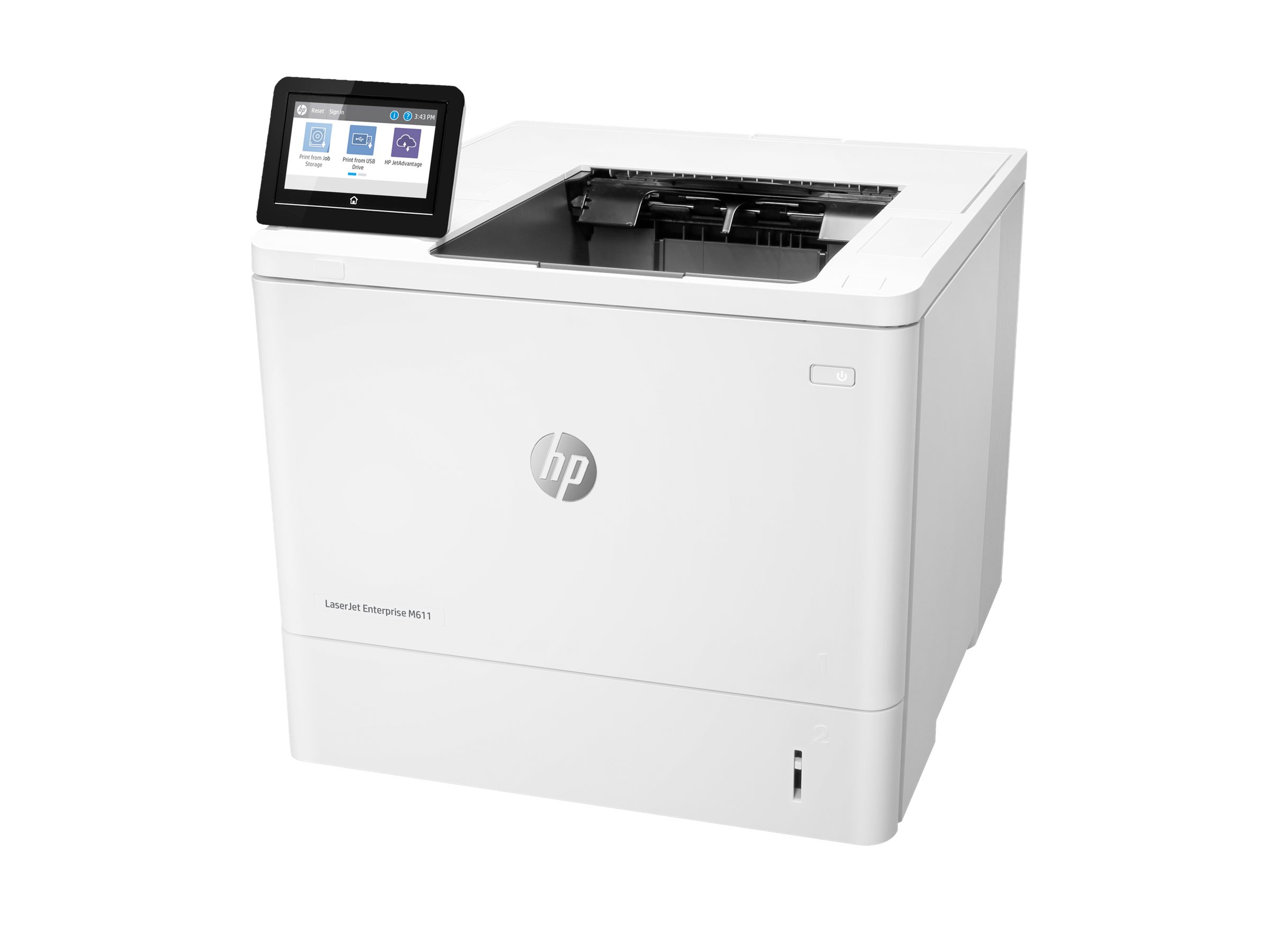 HP LaserJet Enterprise M611dn - Printer - S/H - Duplex - laser - A4/Legal - 1200 x 1200 dpi - op til 61 spm - kapacitet: 650 ark - USB 2.0, Gigabit LAN, USB 2.0 vært