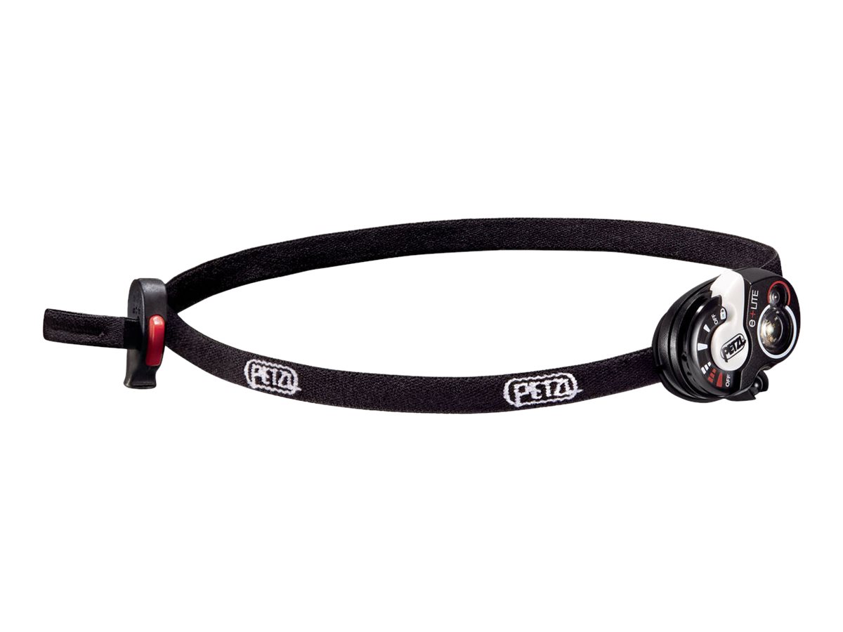 Petzl e+LITE - Lommelygte til hovedet - LED - 5-modus - hvidt lys - 6000-7000 K - sort, hvid