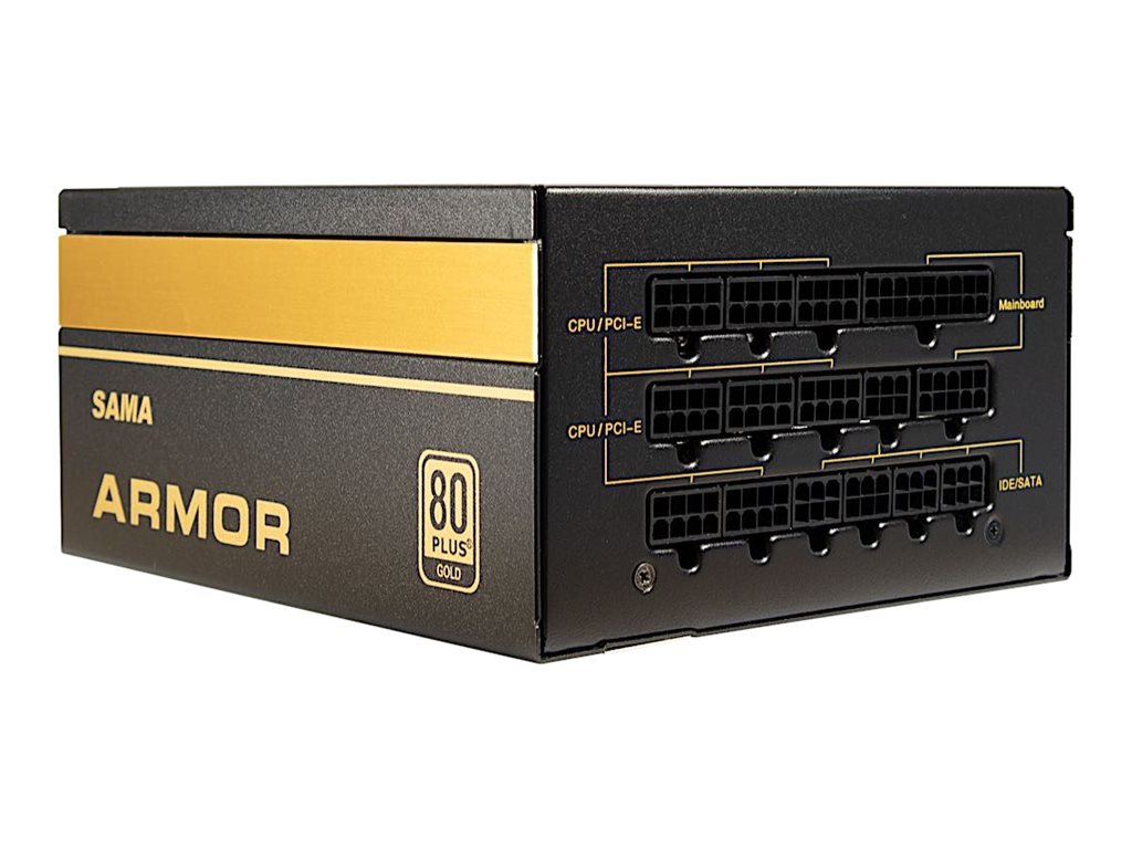 Inter-Tech SAMA FTX-850-B Armor Strømforsyning - 850 Watt - 120 mm - ATX 2.4 - 80 Plus Gold certified
