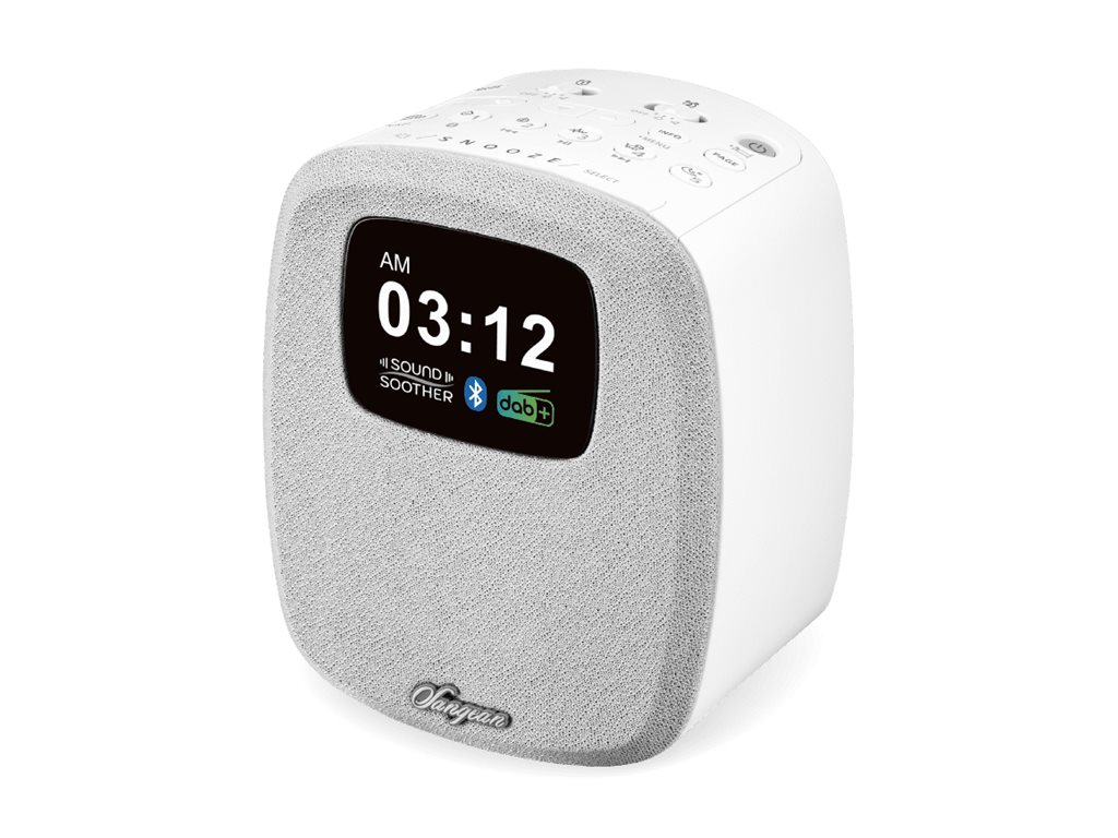 Bordradio Sangean DCR-83 DAB+, FM Batteriopladningsfunktion, #####Weckfunktion Hvid