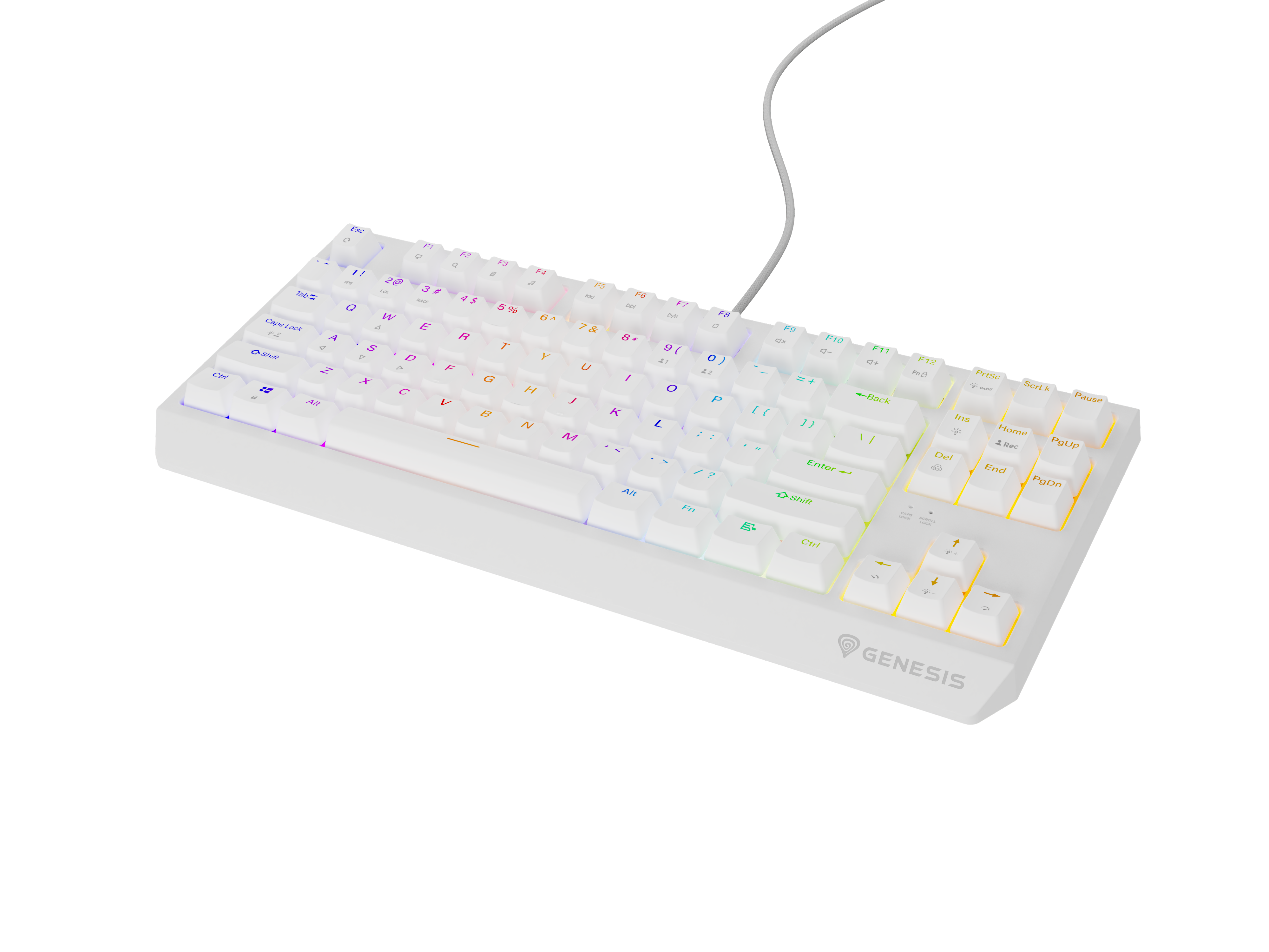 GENESIS Thor 230 TKL Tastatur Mekanisk RGB Kablet US engelsk