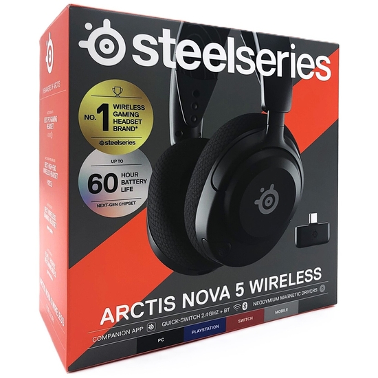 SteelSeries Arctis Nova 5 Wireless gamingheadset (sort)