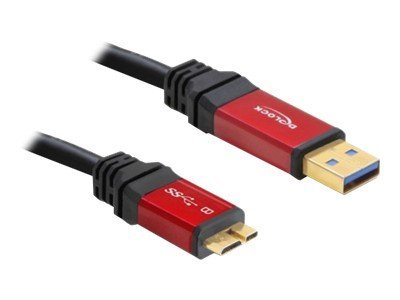 Delock Premium USB-kabel 1m Sort