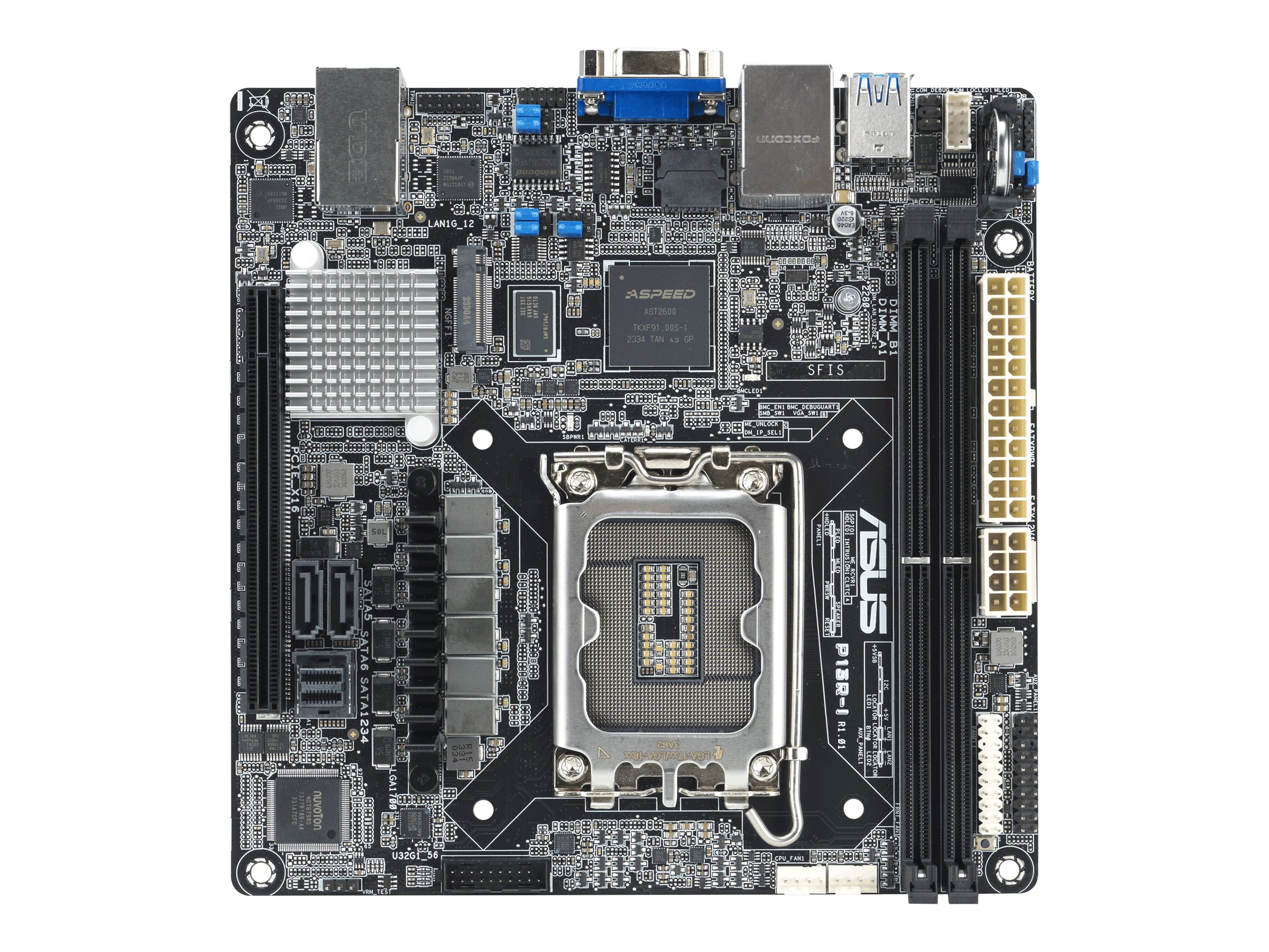 ASUS P13R-I Bundkort - Intel C262 - Intel LGA1700 socket - DDR5 RAM - Mini-ITX