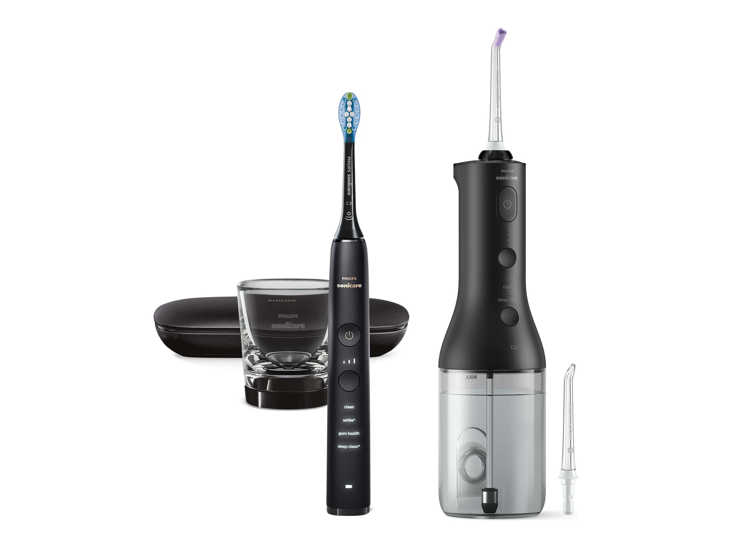 Philips Eltandbørste Sonicare DiamondClean 9000 HX3886/43 - Mundskyllevandapparat - Sort