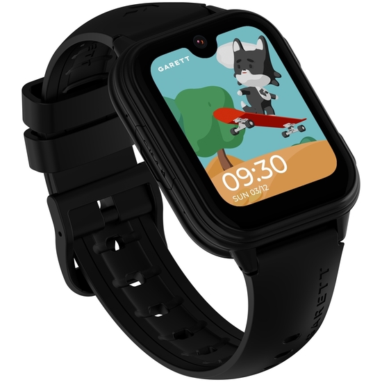Garett Kids Essa 4G Smartwatch til Børn - GPS, Videoopkald, SOS & WhatsApp - Sort