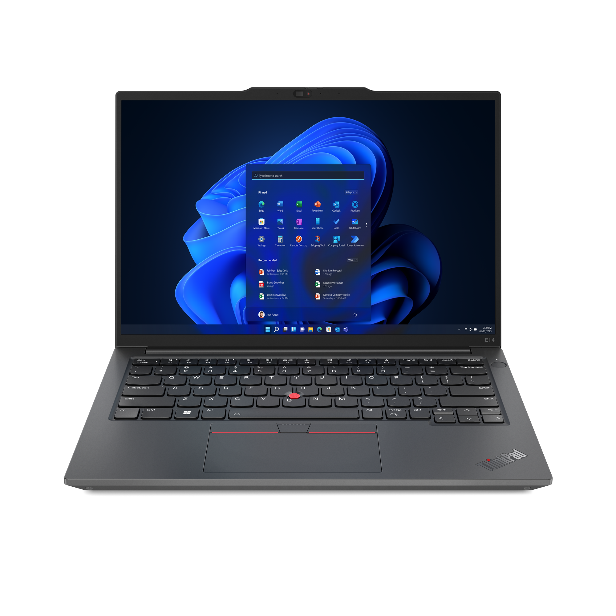 Lenovo ThinkPad E14 Gen 5 21JR 14" 1920 x 1200 (WUXGA) 7330U 8GB 256GB AMD Radeon Graphics Windows 11 Pro