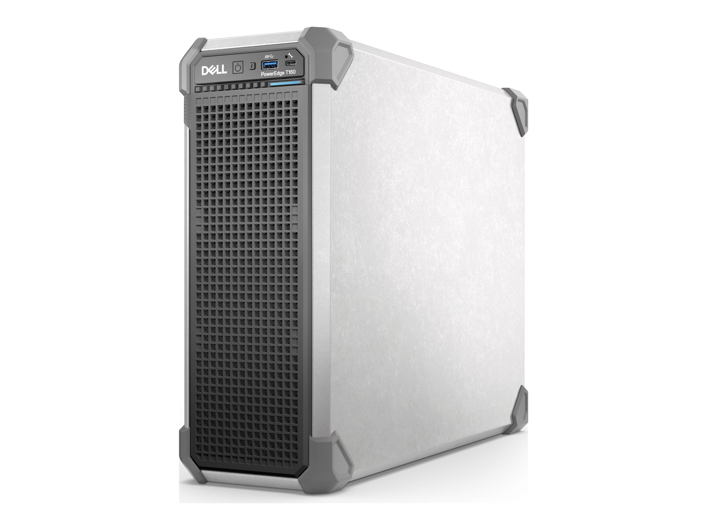 Dell PowerEdge T160 - Server - kompakt tårn envejs - 1 x Xeon 6315P / op til 5.2 GHz - RAM 16 GB - HDD 2 TB - G200eW - Gigabit Ethernet - intet OS - skærm: ingen - sort - BTP - Dell Smart Selection, Dell Smart Value - med 3 års grundlæggende onsite (DE - 1 år)