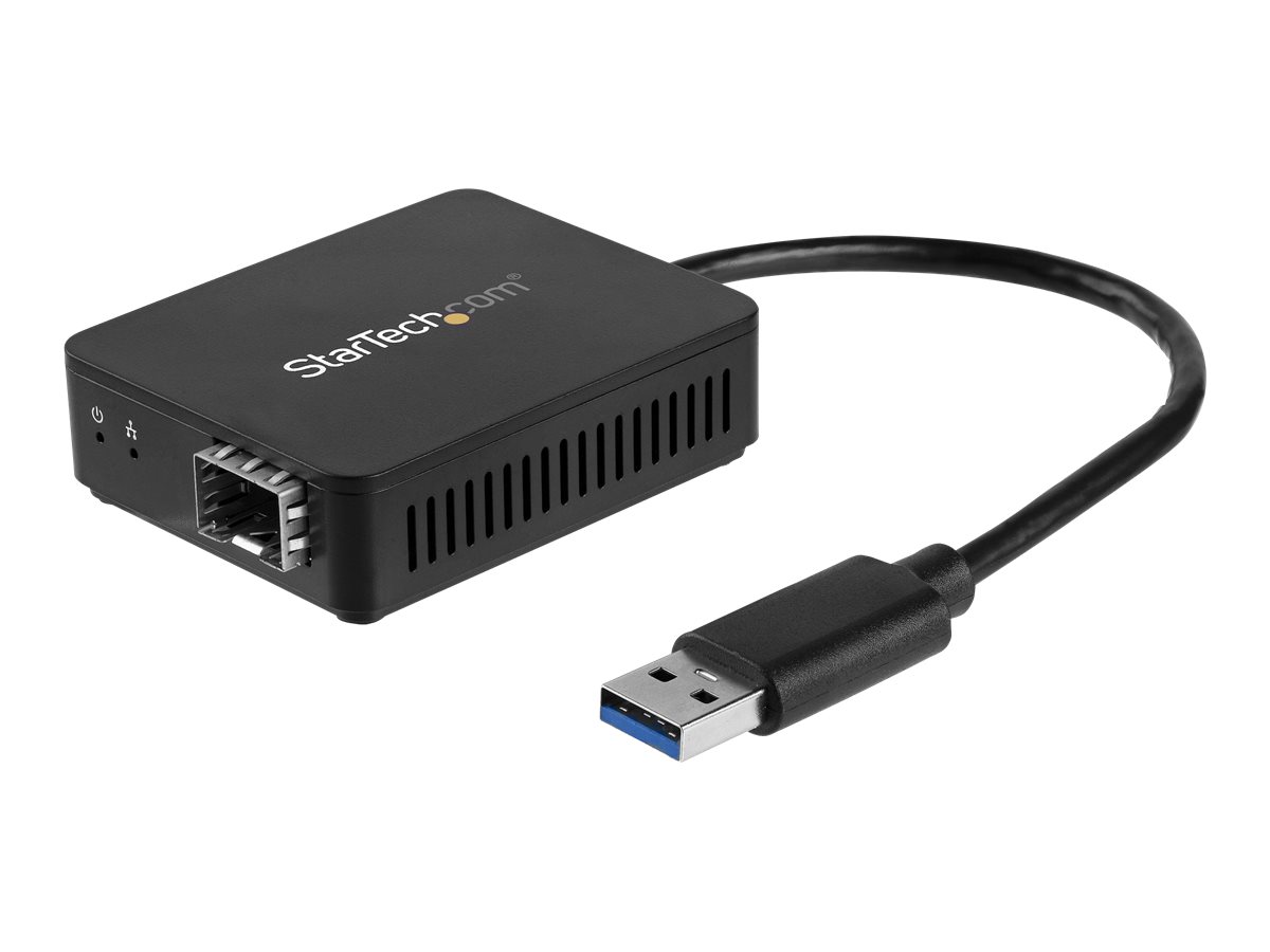 StarTech.com USB 3.0 to Fiber Optic Converter - Open SFP - netværksadapter
