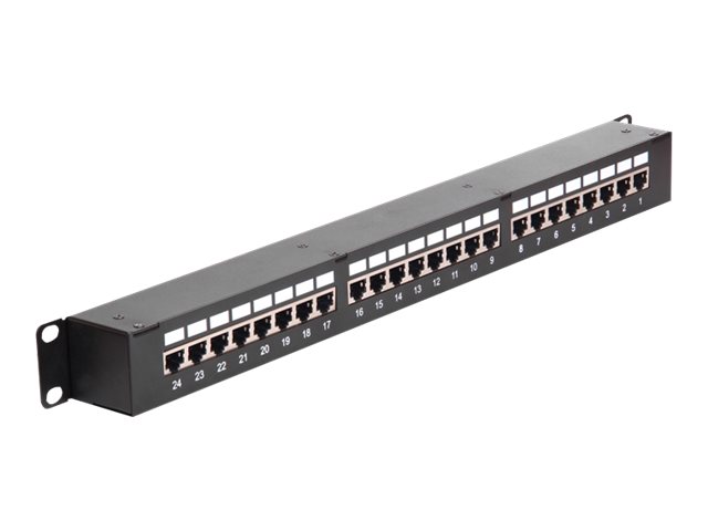 DeLOCK 19" Coupler Patch Panel 24-Port Cat.6