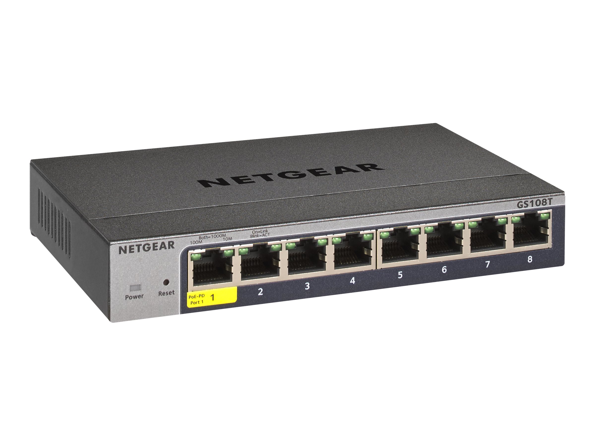 Netgear GS108Tv3 8-Port Gigabit Ethernet Smart Switch with Cloud Management