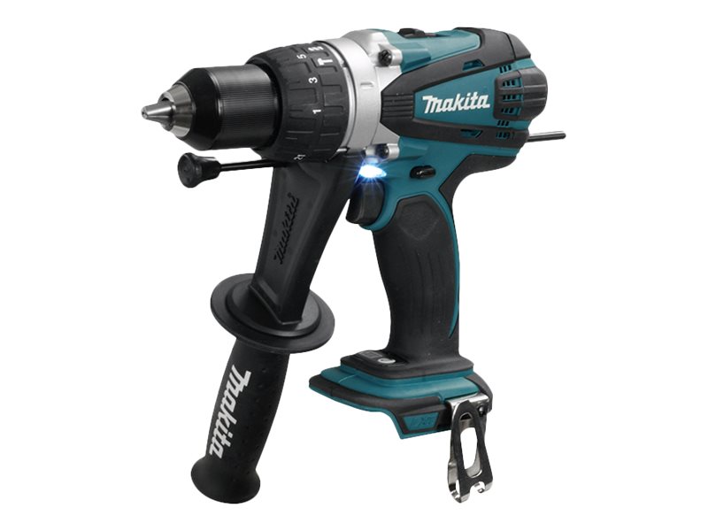 Makita DHP458Z - Hammerbor/skruemaskine - ledningfri - 2-hastigheders - nøgleløs borepatron - 91 N·m - intet batteri - 18 V