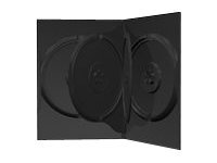 MediaRange - DVD video box - kapacitet: 4 CD/DVD - sort (pakke med 50)
