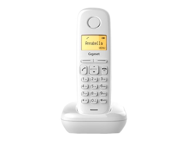 Gigaset A170 Trådløs telefon Ingen nummervisning Hvid