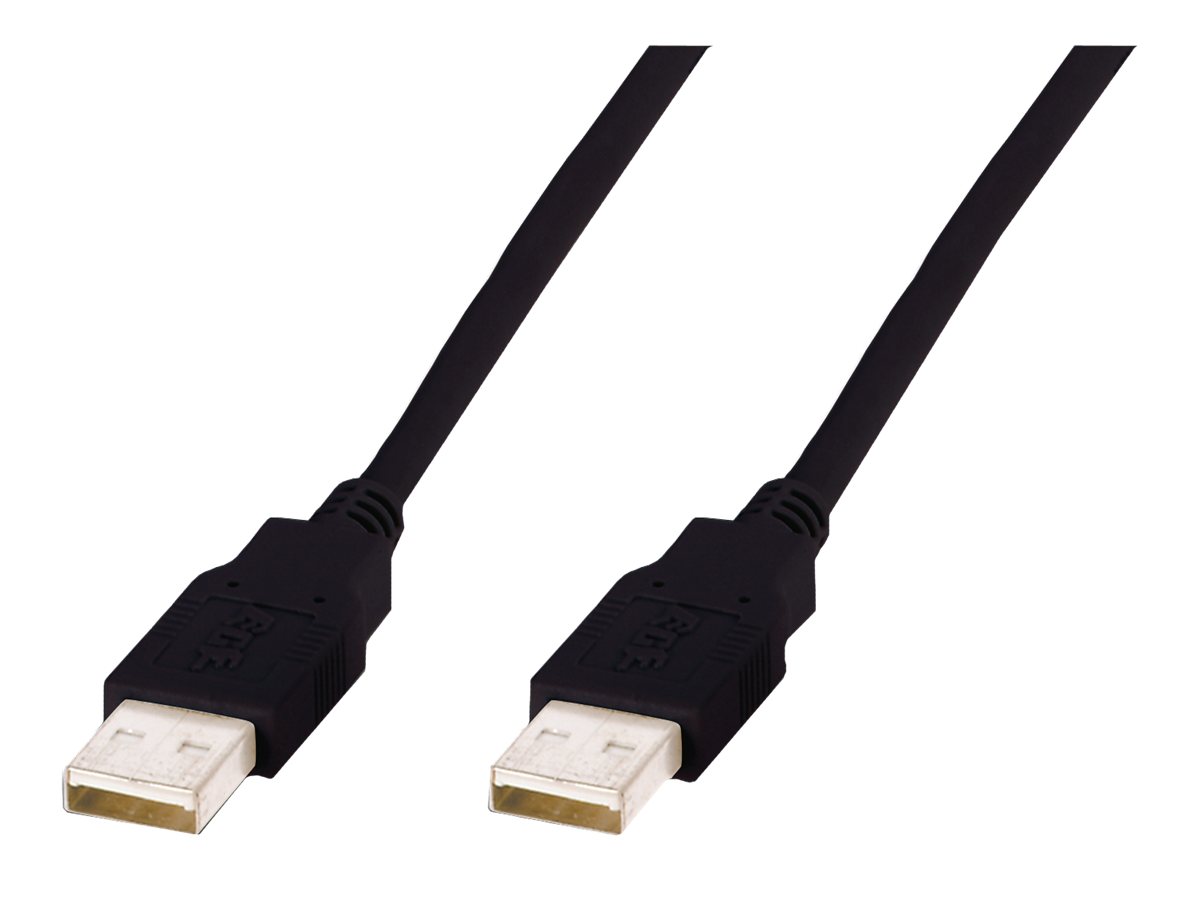 ASSMANN - USB-kabel - USB (han) til USB (han) - 3 m - formet - sort
