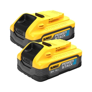 Dewalt DCBP518H2-XJ 18V XR POWERSTACK 5AH-batteri, dobbeltpakning