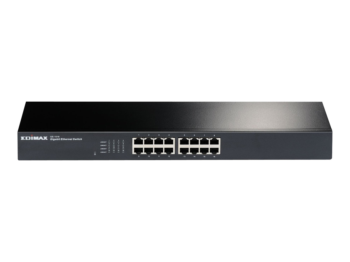 Edimax GS-1016 V2 - switch - 16 ports - rack-mountable