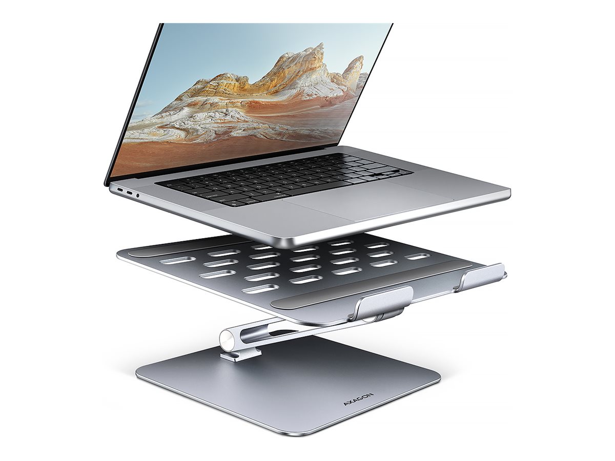 AXAGON STND-LQ - Stander til notebook - 10 - 17.3 - grå