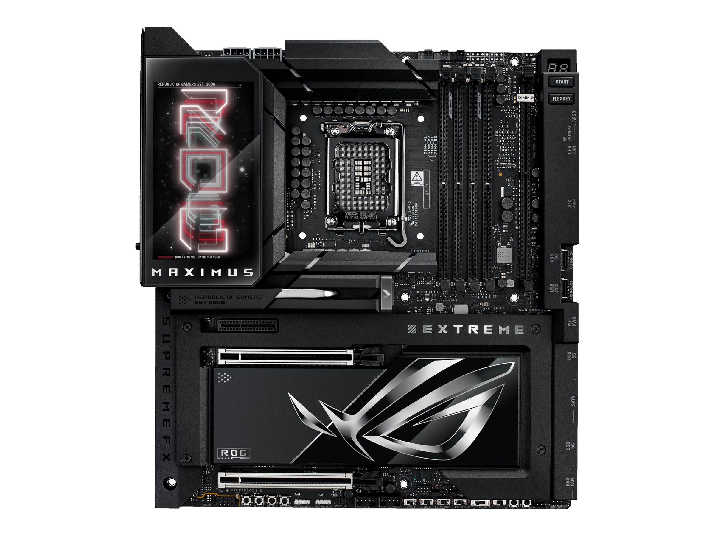ASUS ROG MAXIMUS Z890 EXTREME Bundkort - Intel Z890 - Intel LGA1851 socket - DDR5 RAM - Extended ATX
