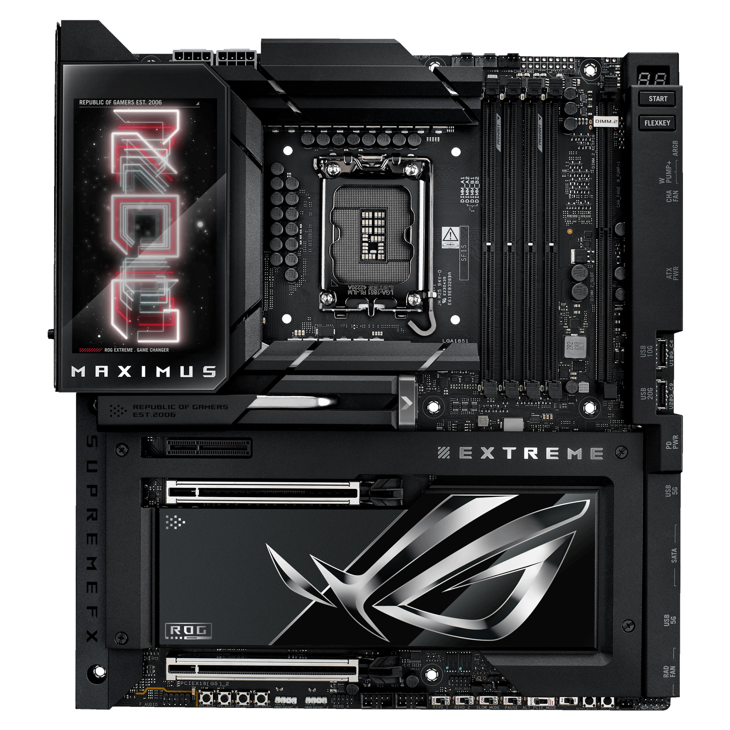 ASUS ROG MAXIMUS Z890 EXTREME Bundkort - Intel Z890 - Intel LGA1851 - DDR5 RAM - Extended ATX