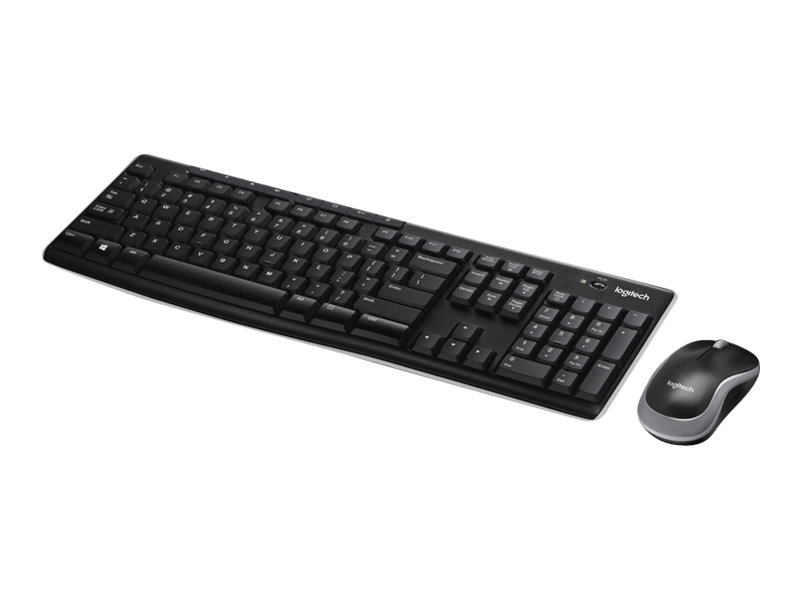 Logitech MK270 Wireless Combo - keyboard and mouse set - Czech - Tastatur & Mus sæt - Tjekkisk - Sort