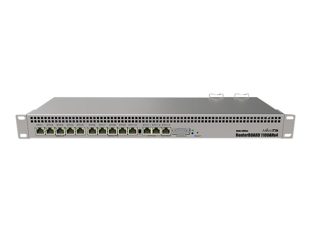 MikroTik RouterBOARD RB1100AHx4 Router 13-port switch Kabling