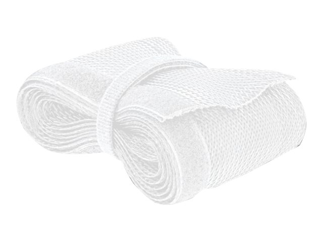 Delock Braided Sleeving with Hook-and-Loop Fastener 2m Hvid