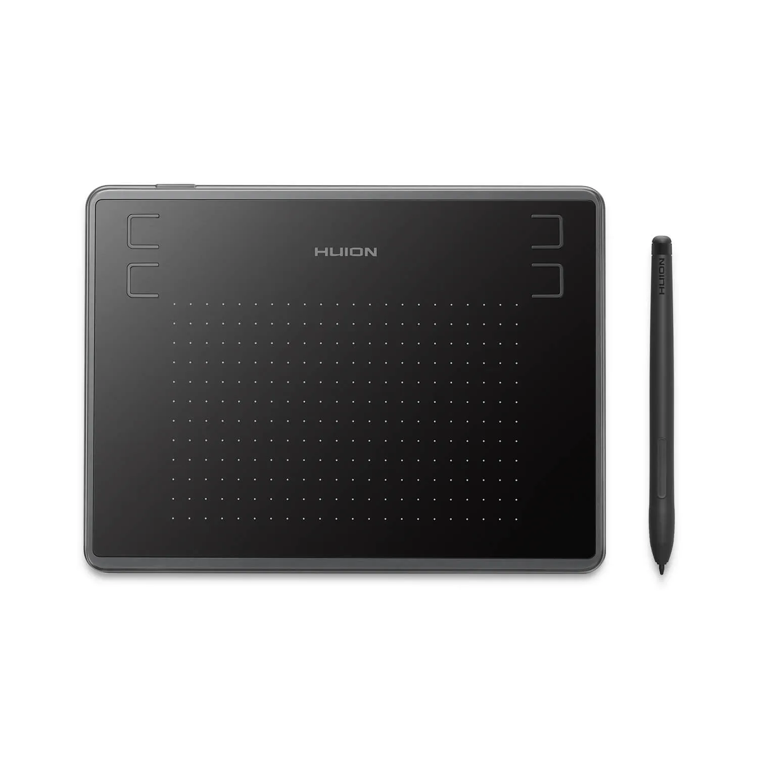 HUION H430P, Ledningsført, 5080 lpi, 122 x 76,2 mm, USB, 1 cm, Sort