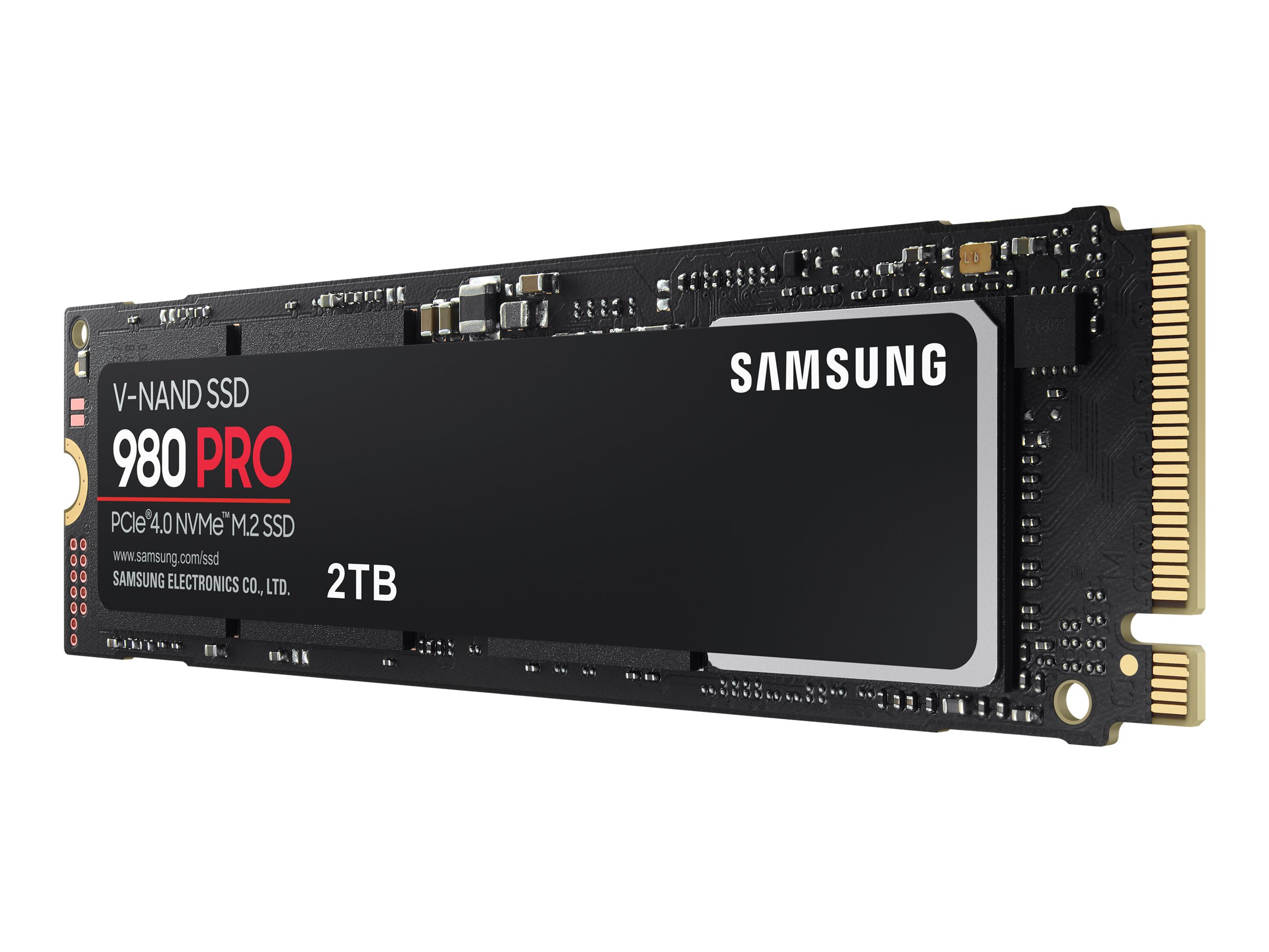 Samsung 980 PRO MZ-V8P2T0BW - Solid State Drive - krypteret - 2 TB - intern - M.2 2280 - PCI Express 4.0 x4 (NVMe) - buffer: 2 GB - 256-bit AES - TCG Opal Encryption
