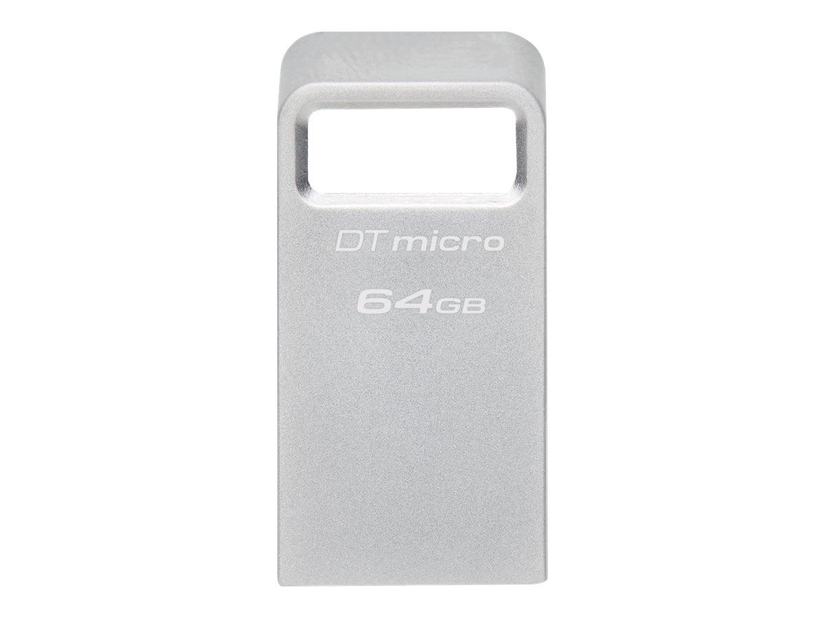 Kingston Technology Datatraveler 64 Gb Micro 200mb/s Metal Usb 3.2 Gen 1 64gb Usb-a Sølv