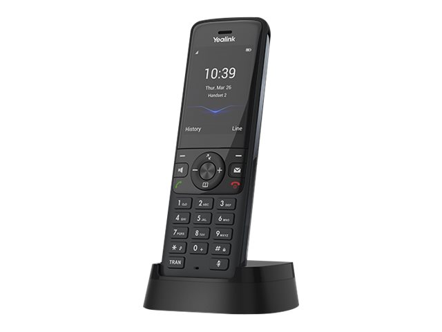 Yealink W78H - Ekstra trådløst håndsæt - med Bluetooth interface med opkalds-ID - 1900 MHz - DECT - 3-vejs opkaldskapacitet - space grey