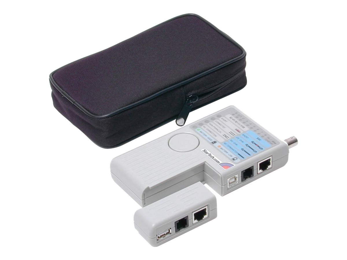 StarTech.com Professional Multi Function RJ45 RJ11 USB and BNC Cable Tester Netværkstester Kobber