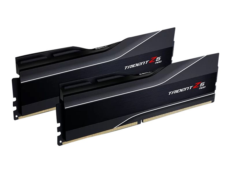 G.Skill Trident Z5 Neo - DDR5 - sæt - 32 GB: 2 x 16 GB - DIMM 288-PIN - 6000 MHz / PC5-48000 - CL30 - 1.35 V - ikke bufferet - ikke-ECC - mat sort