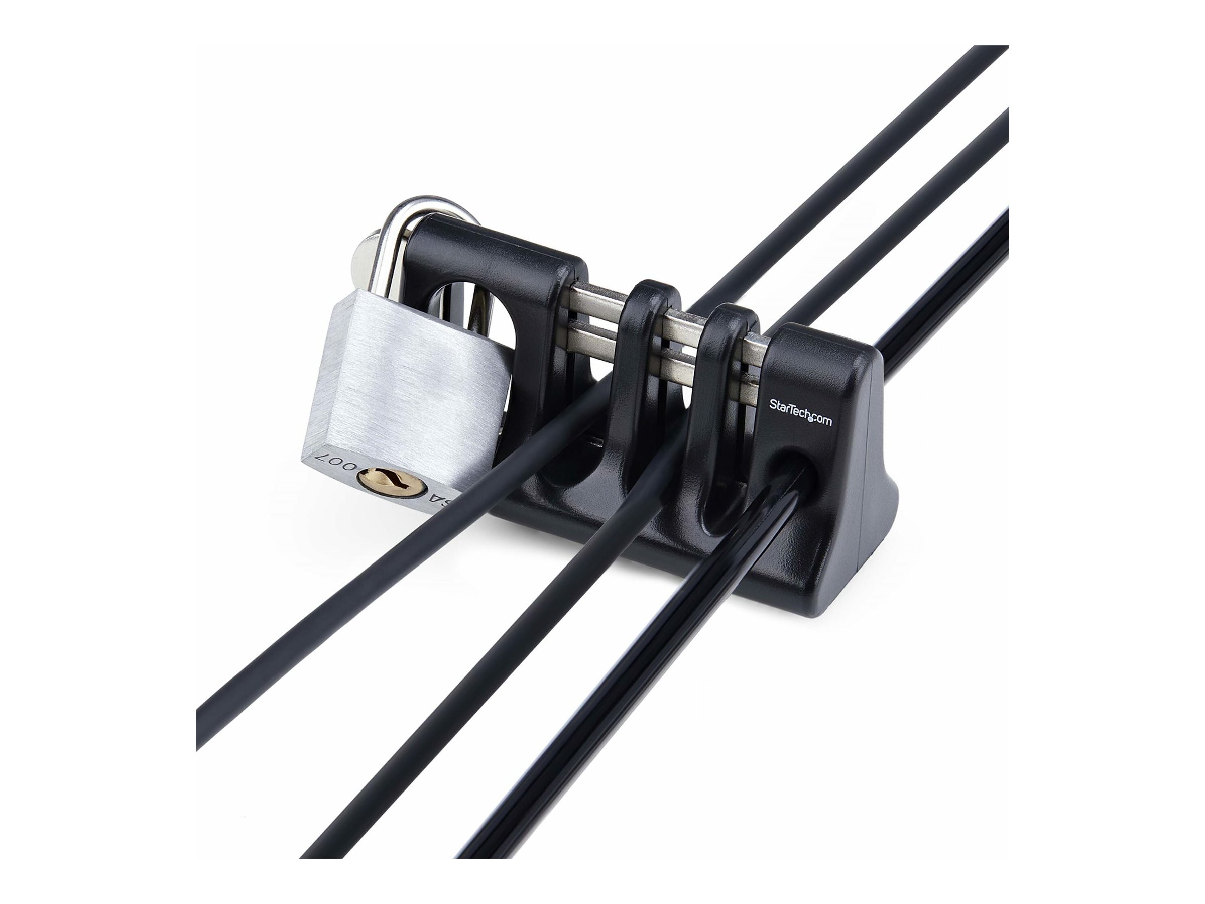 Startech Peripheral Cable Anchor Lock, Keyboard/Mouse Cable Trap - Sikkerhedskabelanker - skrivebordsmonterbar - sort - TAA-kompatibel