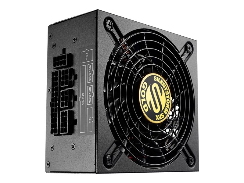Sharkoon SilentStorm SFX 500 Gold Strømforsyning - 500 Watt - 120 mm - ATX - 80 Plus Gold certified