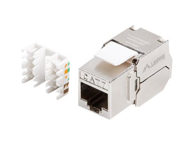 Lanberg KSF7-2000 - Modular indlæg - CAT 7 - FTP - RJ-45 - sølv