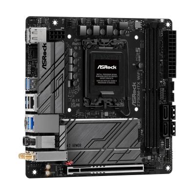 ASRock Z790M-ITX WiFi - Bundkort - mini ITX - LGA1700 sokkel - Z790 Chipset - Bluetooth, 2.5 Gigabit LAN, Wi-Fi 6, Gigabit LAN - onboard grafik (CPU påkrævet) - High Definition Audio (7.1-kanal)