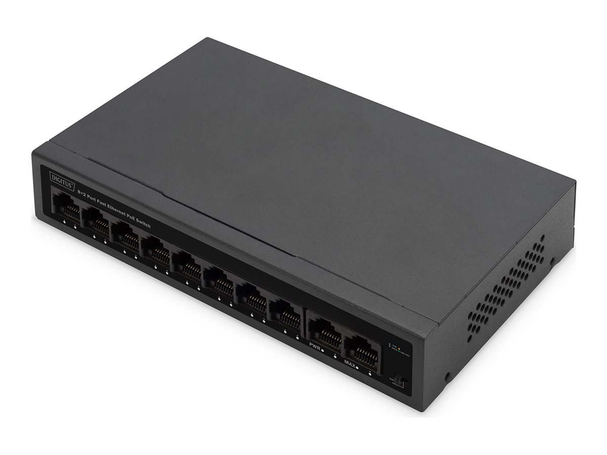 DIGITUS - switch - IEEE 802.3af IEEE 802.3at - 8 ports - unmanaged