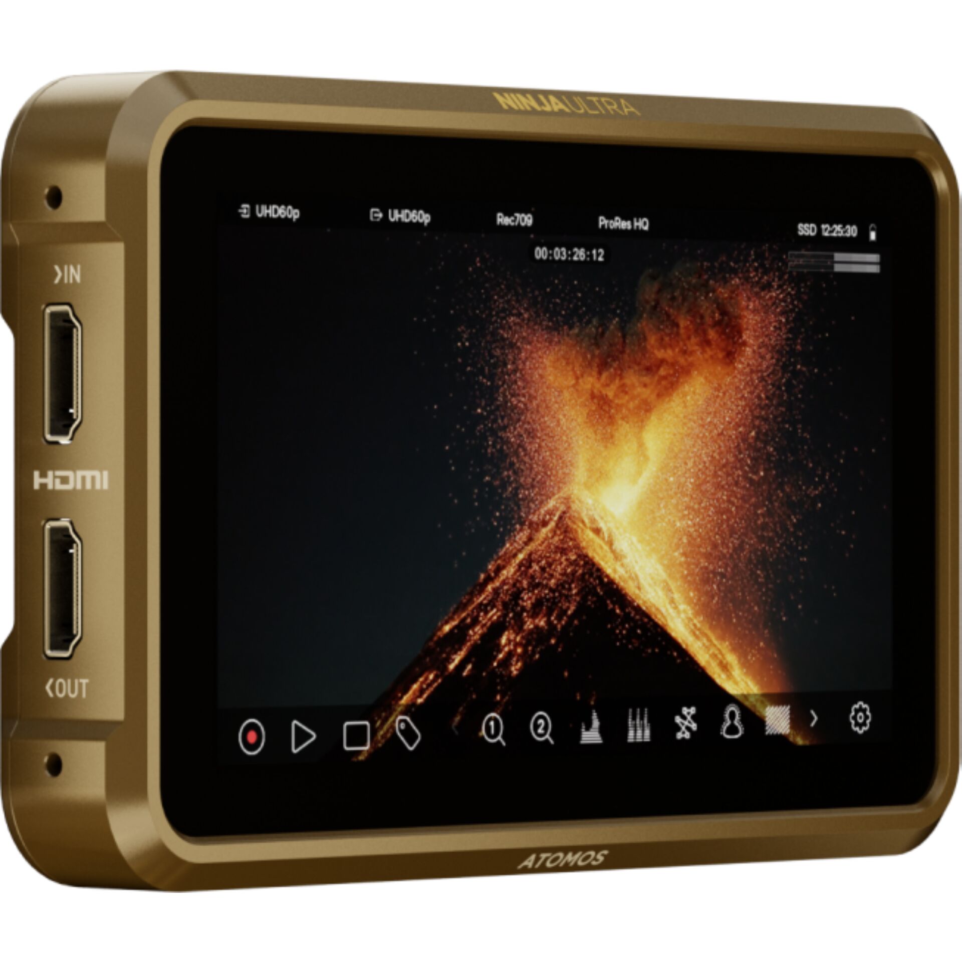 Atomos Ninja Ultra, 5-inch, 1000nit HDR monitor-recorder for mirrorless and cinematic cameras