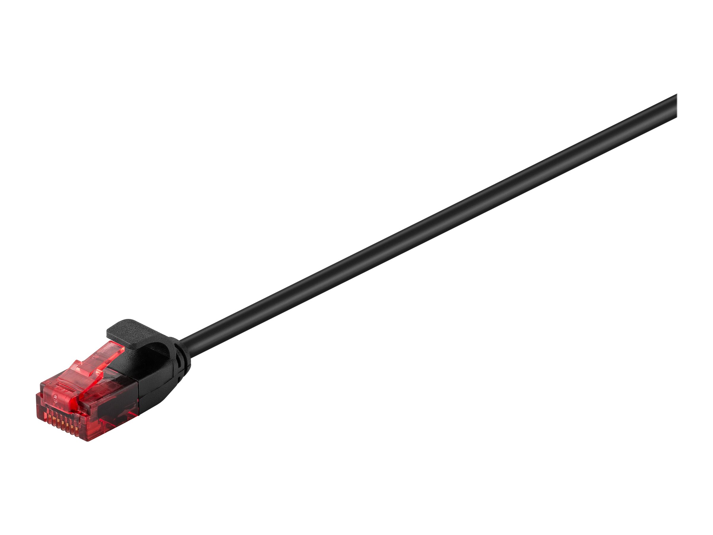 Goobay Slim netværkskabel CAT 6, U/UTP, sort kobberleder (CU), 3 m