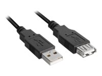 Sharkoon - USB extension cable - USB to USB - 1 m