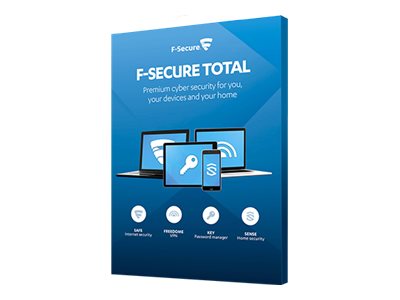F-Secure Total - Licensabonnemet (1 år) - op til 5 enheder - ESD - Win, Mac, Android, iOS