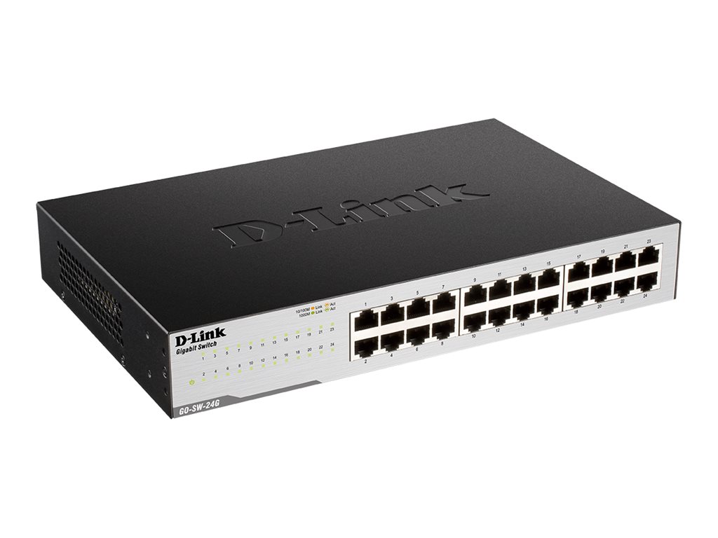 D-Link 24-port Gigabit Easy Desktop Switch, 24-port 10/100/1000Mbps, s