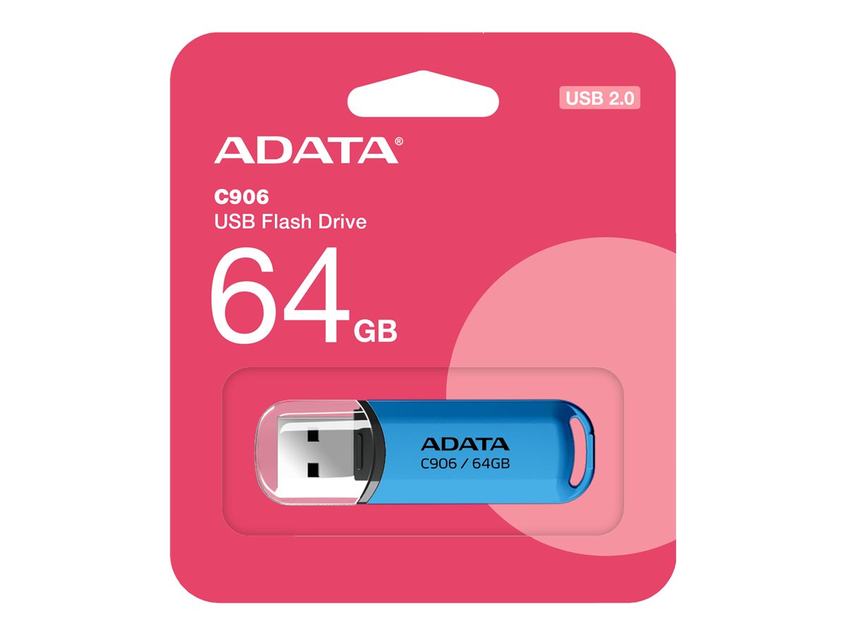 ADATA Classic Series C906 64GB USB 2.0 USB stick Blå