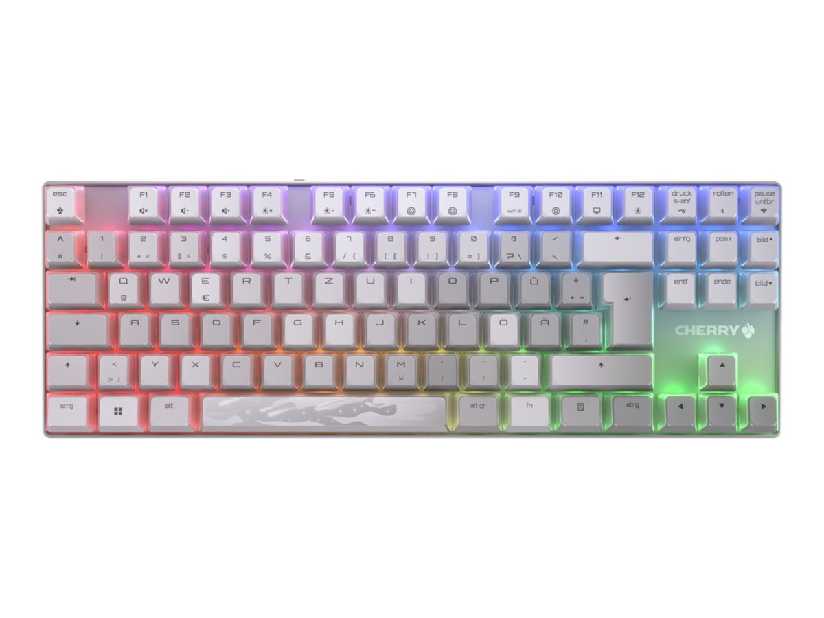 CHERRY MX 8.2 Tastatur Mekanisk RGB/16 millioner farver Trådløs Kablet Tysk