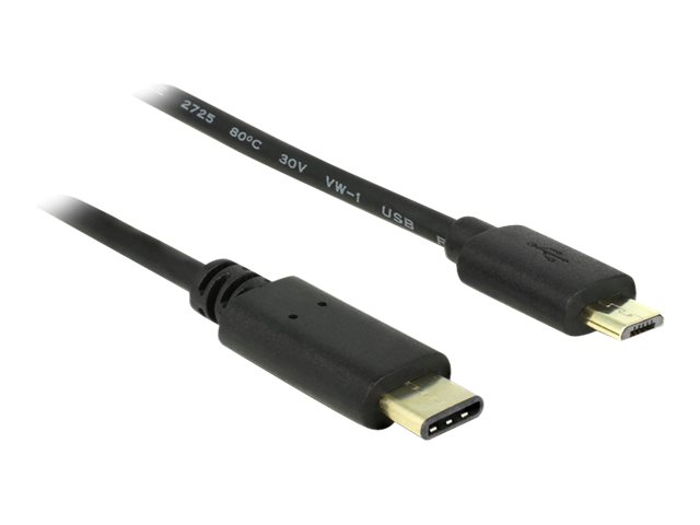 Delock USB-kabel 2m Sort