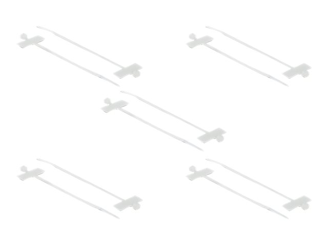 Delock Cable Tie with Label Tap 10cm Hvid