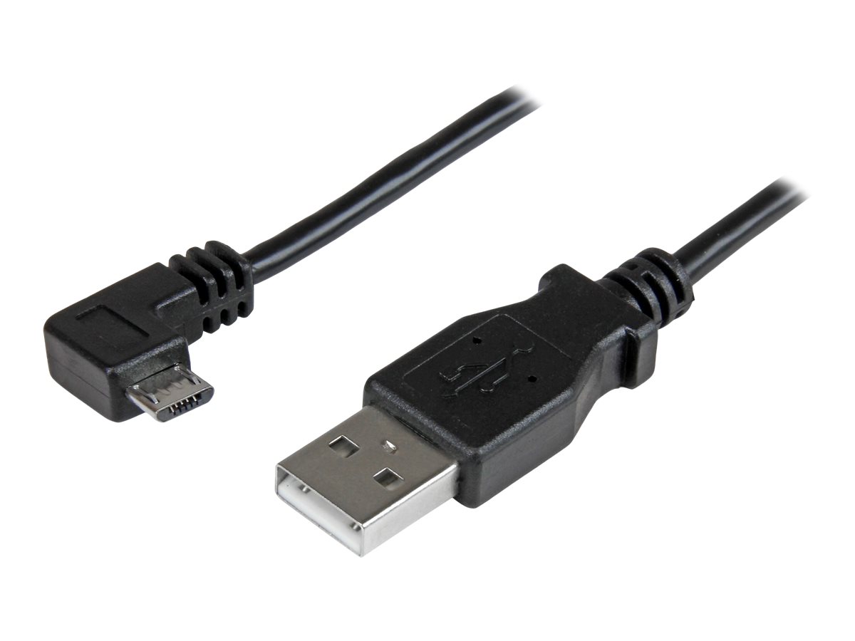 StarTech.com Right Angle Micro USB Cable - 1 ft / 0.5m - 90 degree - USB Cord - USB Charger Cable - USB to Micro USB Cable (USBAUB50CMRA) USB-kabel