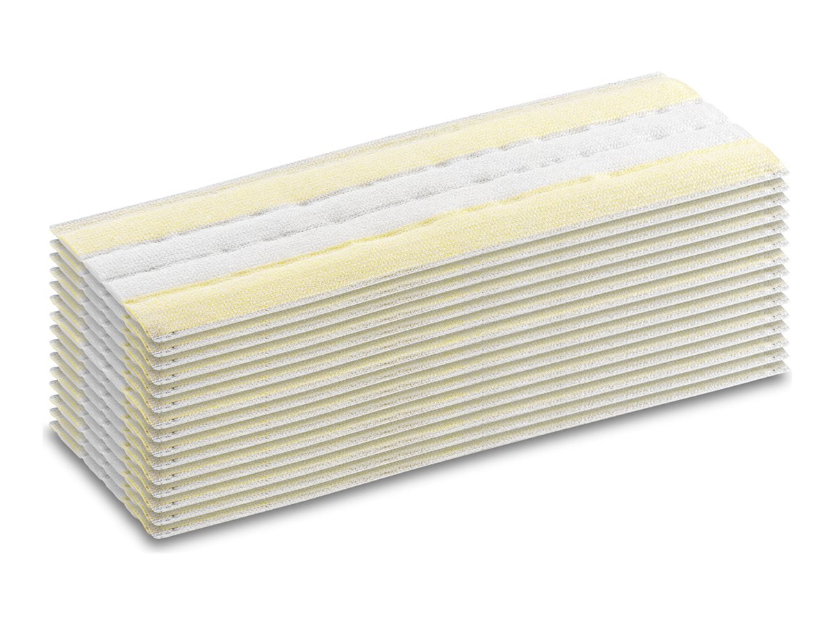 Kärcher EasyFix - Pudseklud - til damprenser - gul (pakke med 15) - for Kärcher SC 1, SC 2, SC 3, SC 4, SC 5, SI 4