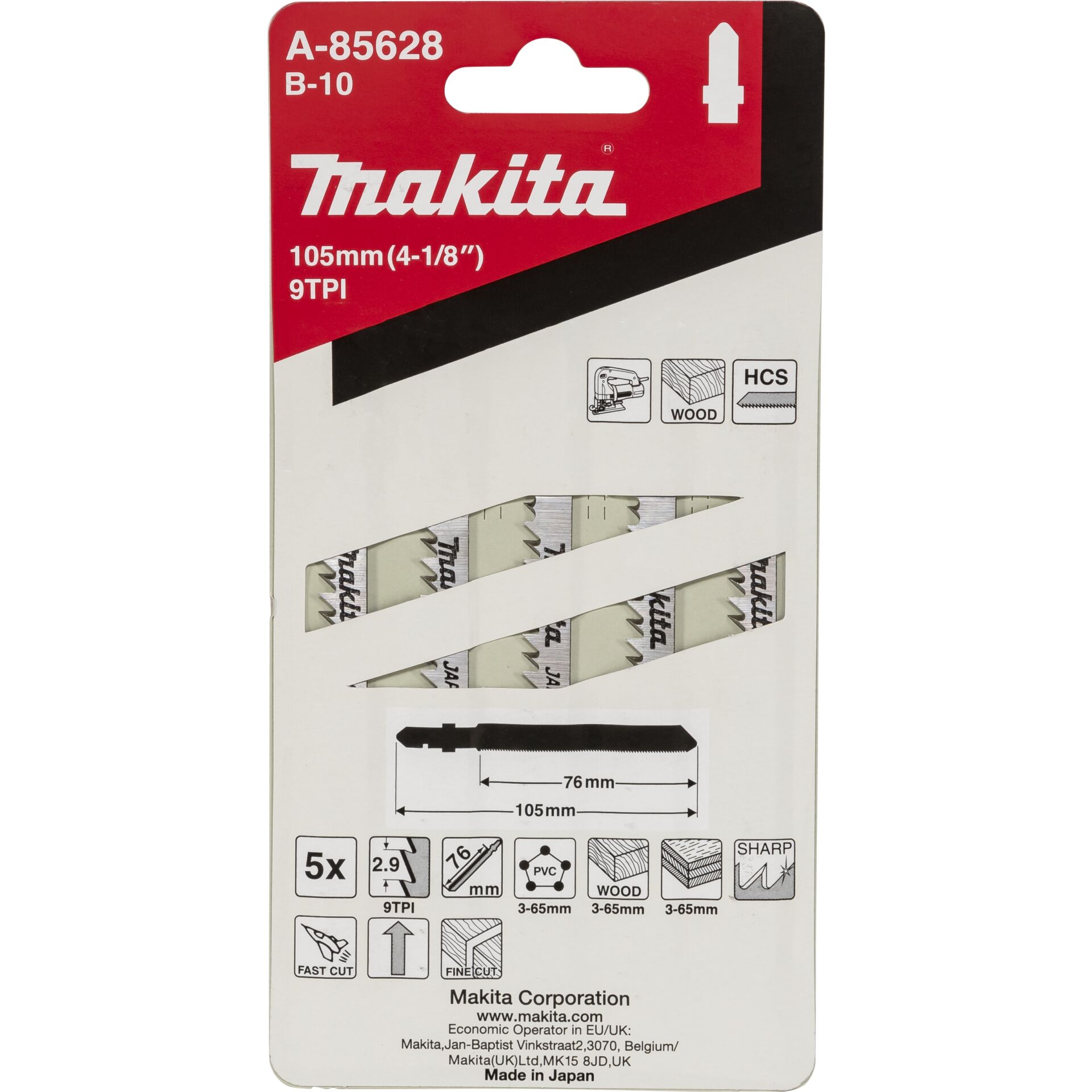 Makita Stiksavkl.  B-10/s - A-85628